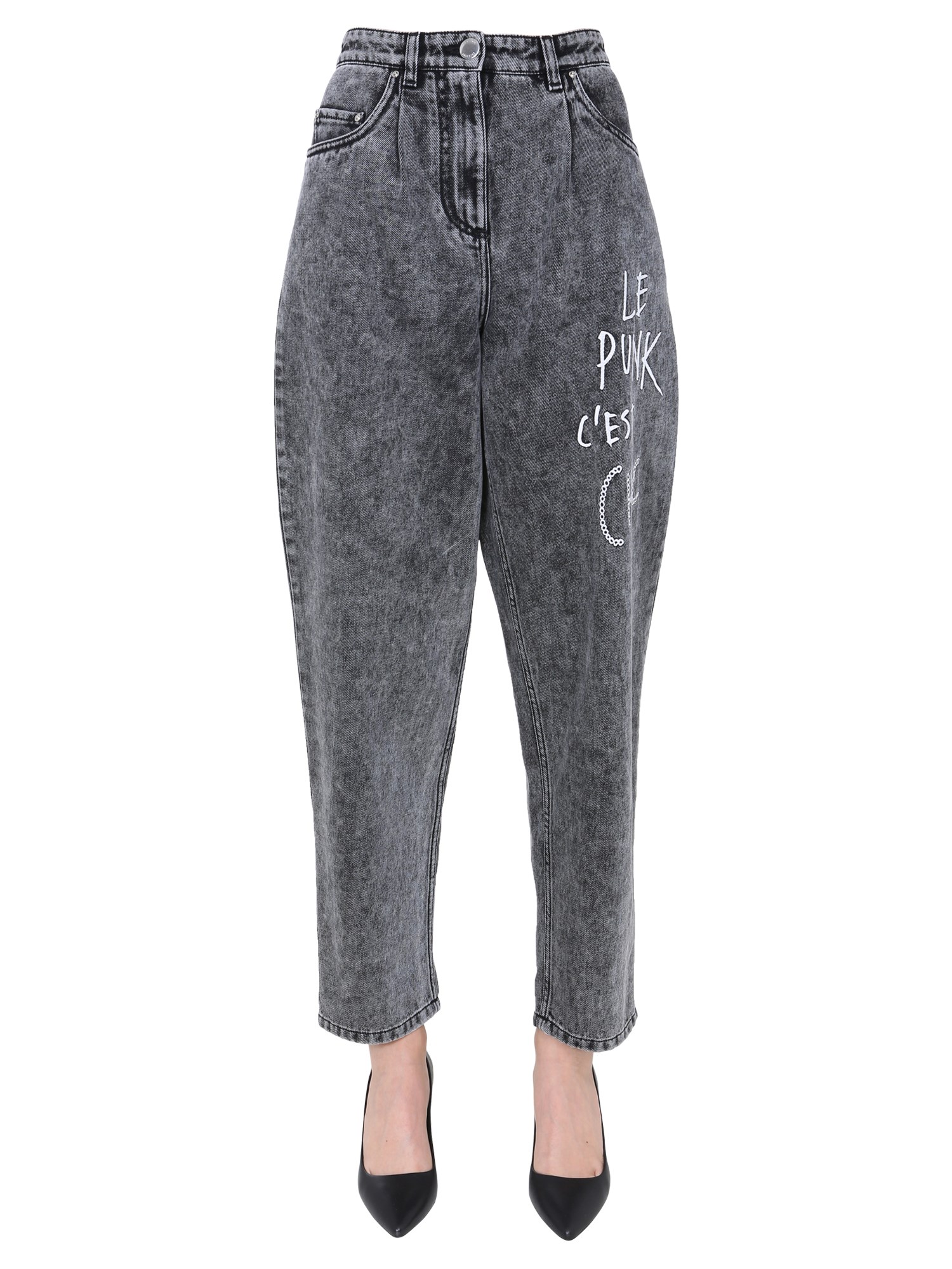 boutique moschino slouchy fit jeans