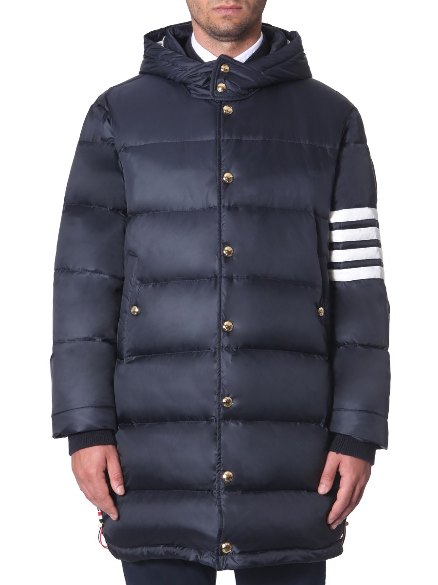 Matt nylon outlet hooded jacket