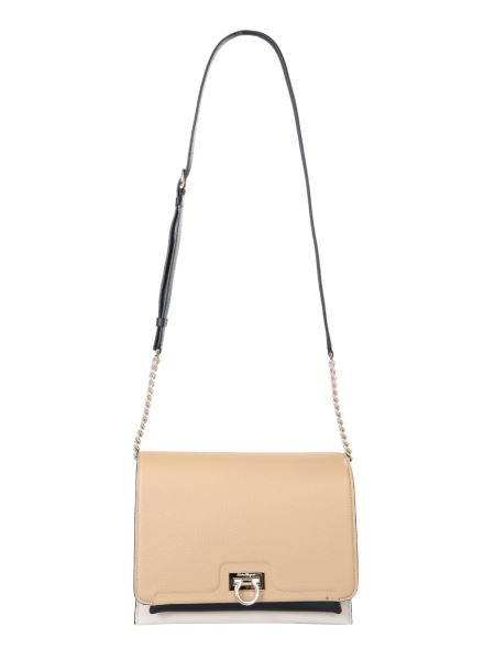 salvatore ferragamo trifolio shoulder bag