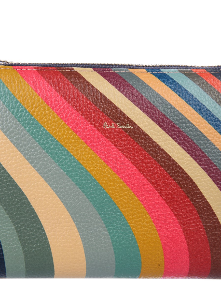 PAUL SMITH - SPRING SWIRL LEATHER SHOULDER BAG - Eleonora Bonucci