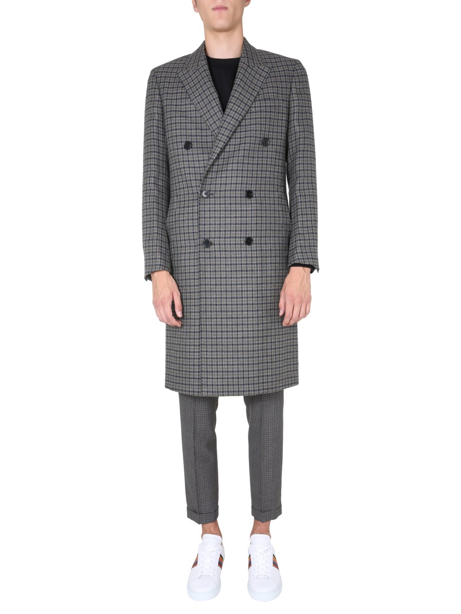 Paul Smith DOUBLE BREASTED WOOL COAT.
