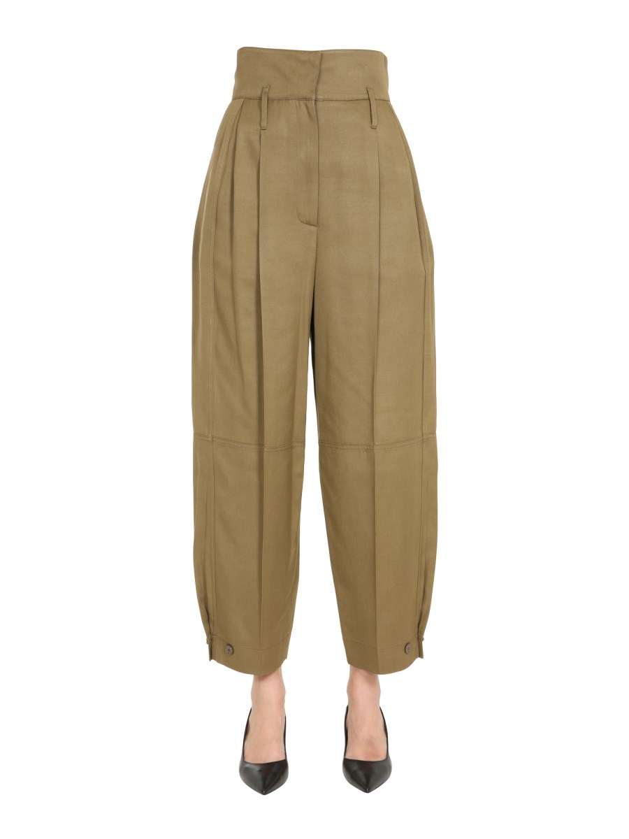 GIVENCHY PANTALONE A VITA ALTA CON INTARSI SULLE GINOCCHIA