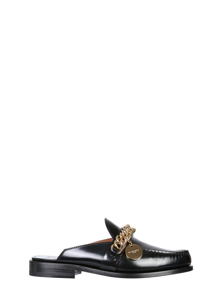 Givenchy chain sale leather slippers