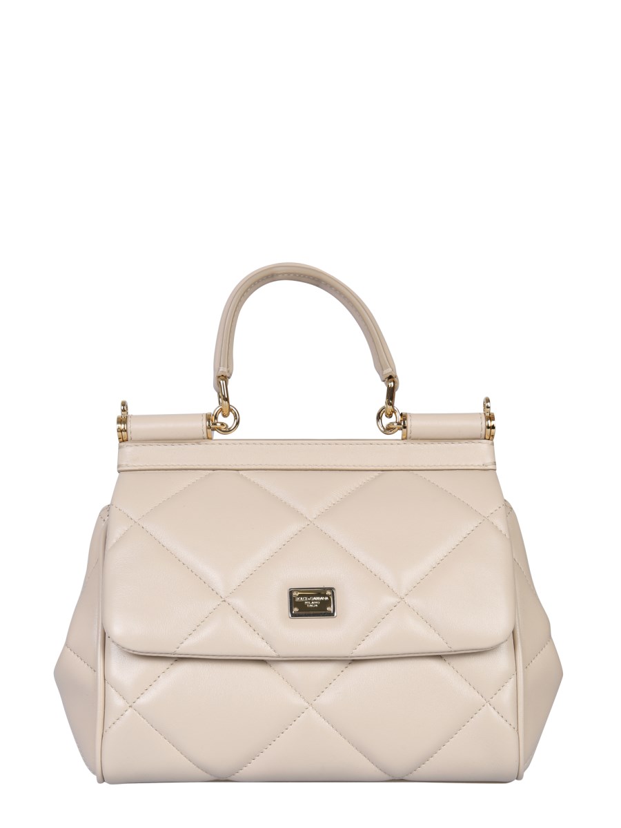 DOLCE & GABBANA - SICILY SMALL LEATHER BAG - Eleonora Bonucci