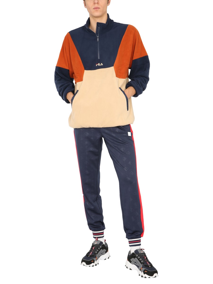 FILA COLOUR BLOCK FLEECE SWEATSHIRT Eleonora Bonucci