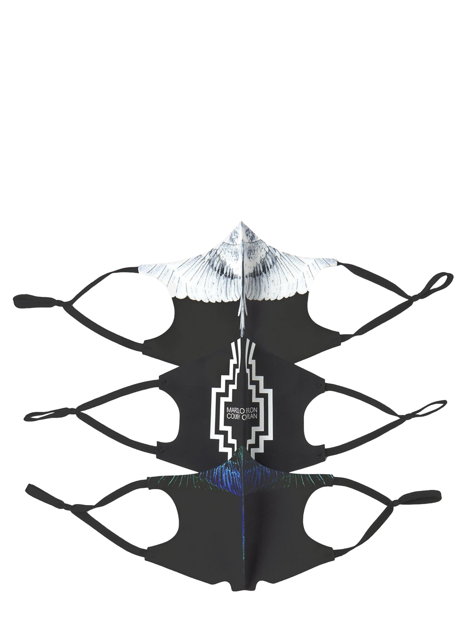marcelo burlon county of milan set of three masks
