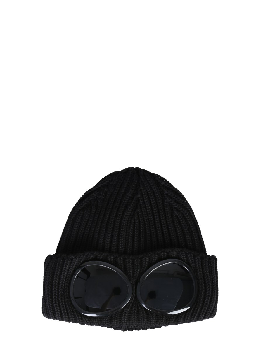 C.P. COMPANY BEANIE MERINO WOOL HAT WITH GOGGLE Eleonora Bonucci