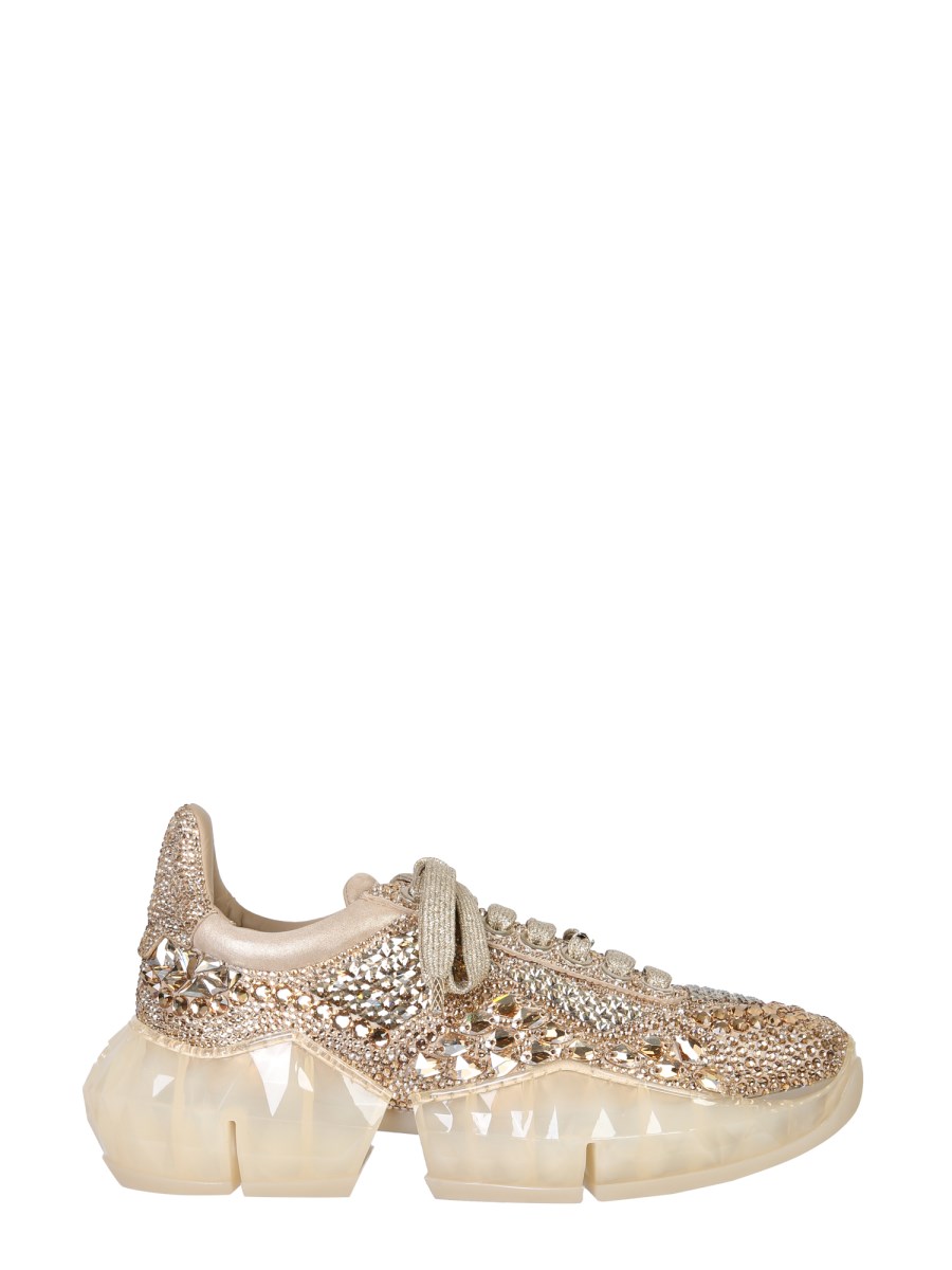 Jimmy choo hot sale rhinestone sneakers