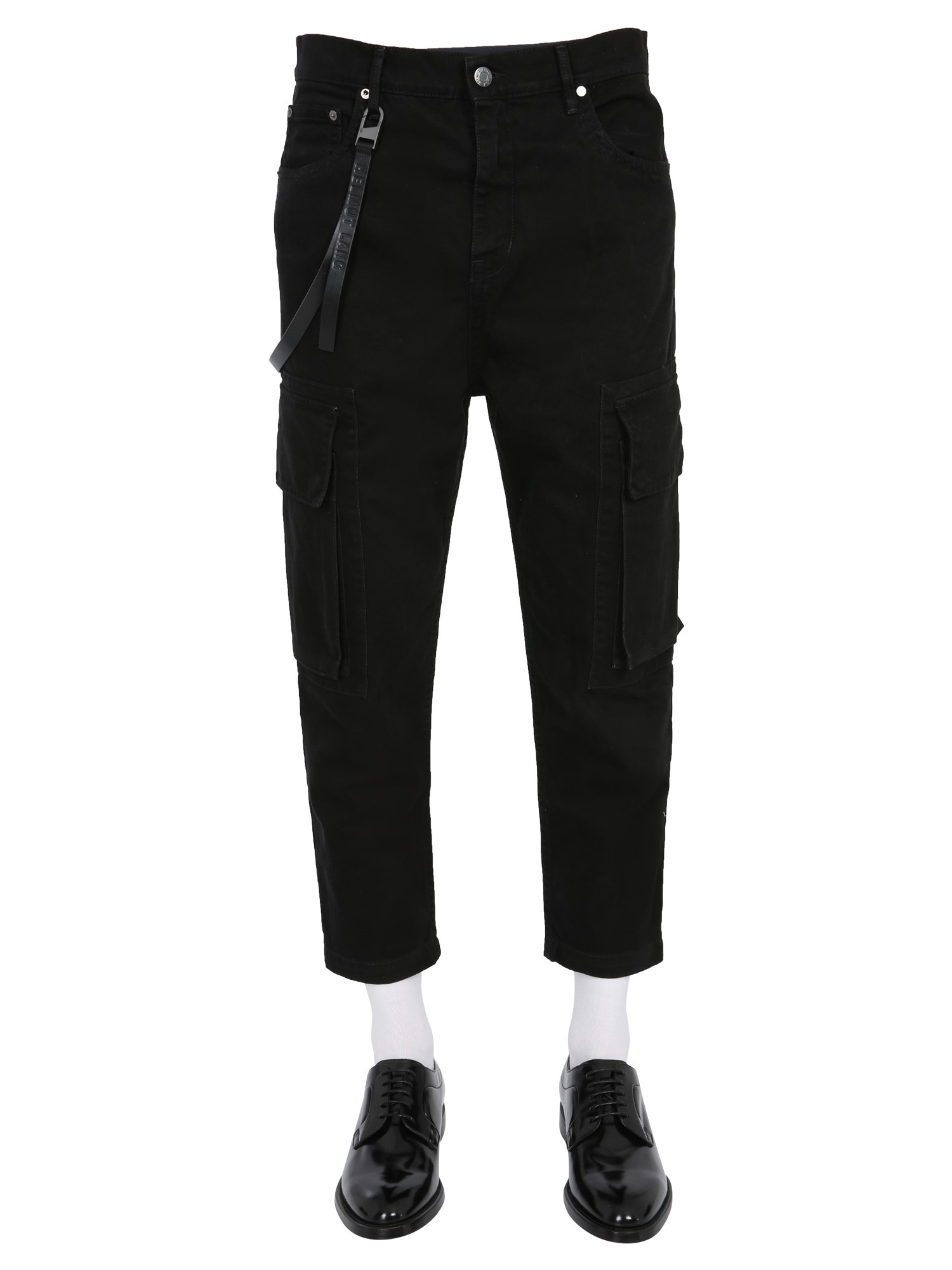 helmut lang cropped cargo jeans