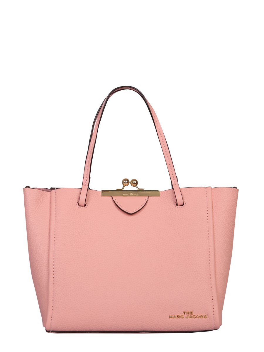 Marc jacobs lock cheap that leather tote bag