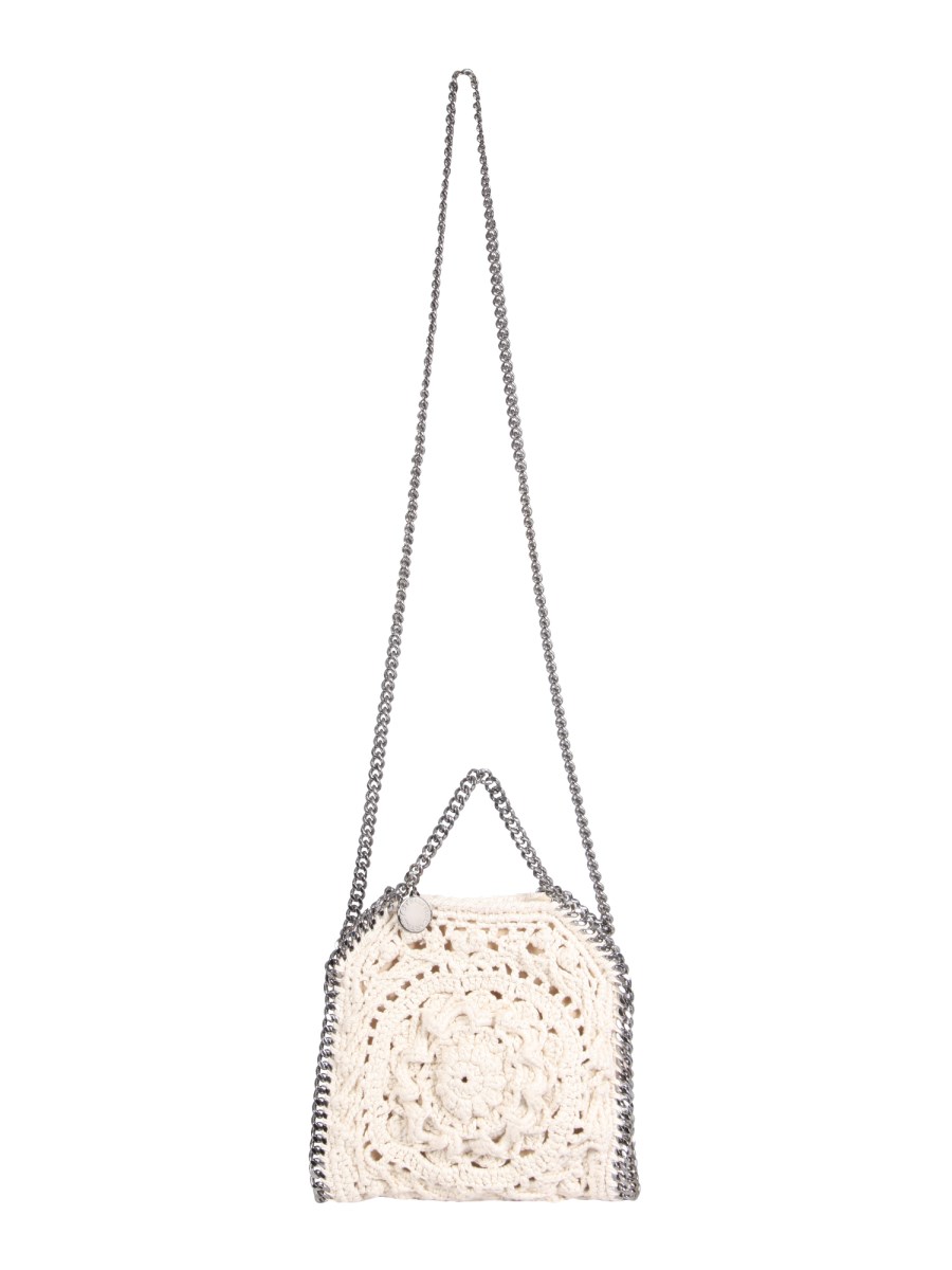 STELLA McCARTNEY - TINY FALABELLA BAG WITH CROCHET EMBROIDERY - Eleonora  Bonucci