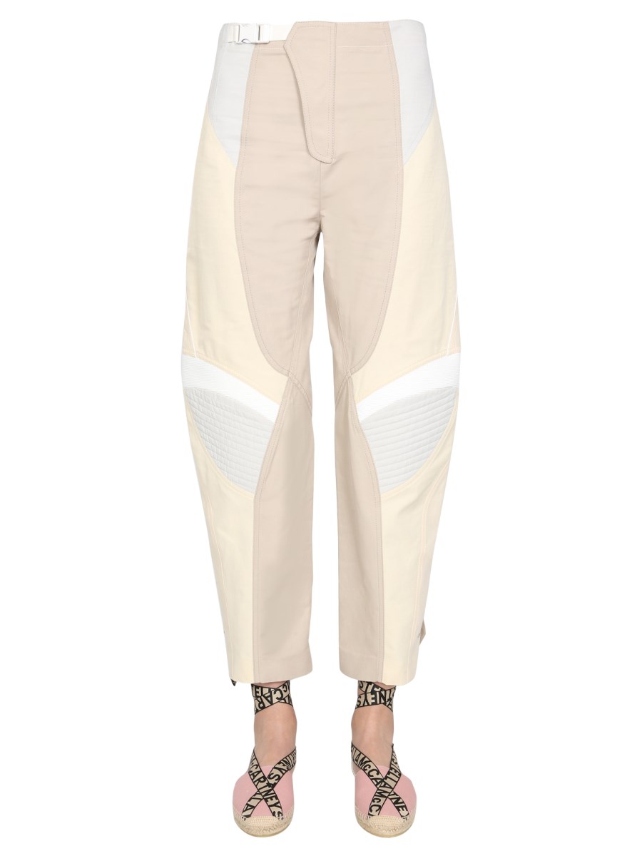 STELLA McCARTNEY PANTALONE BROOKE IN MISTO COTONE MULTICOLOR