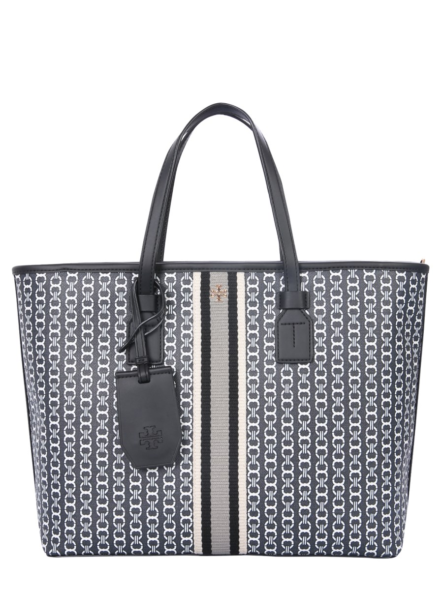 TORY BURCH - GEMINI LINK CANVAS TOTE BAG - Eleonora Bonucci