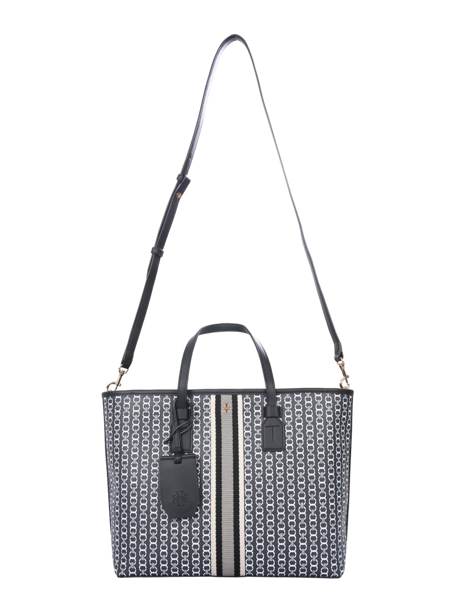 TORY BURCH - GEMINI LINK CANVAS TOTE BAG - Eleonora Bonucci