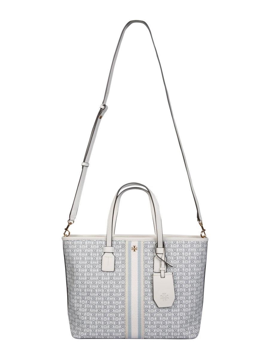 TORY BURCH - GEMINI LINK CANVAS TOTE BAG - Eleonora Bonucci