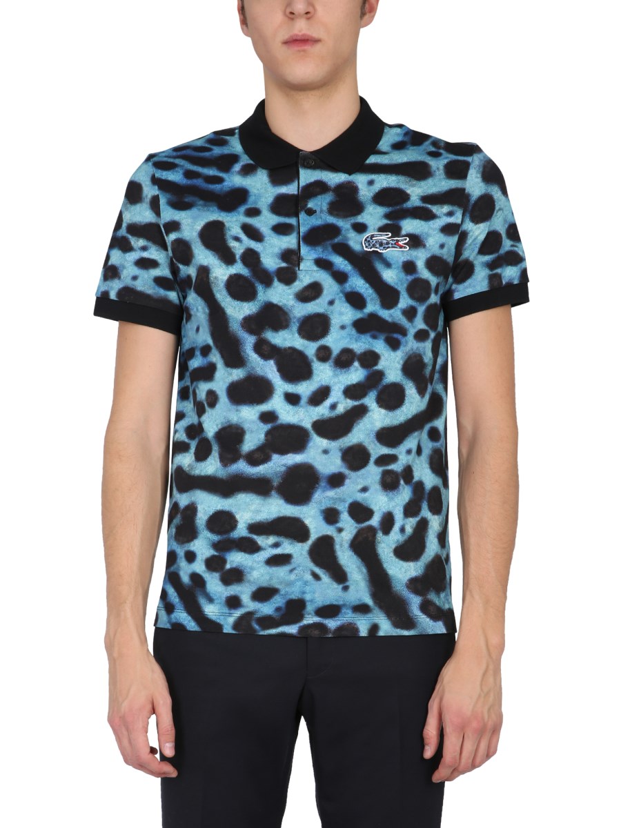 Lacoste leopard polo best sale