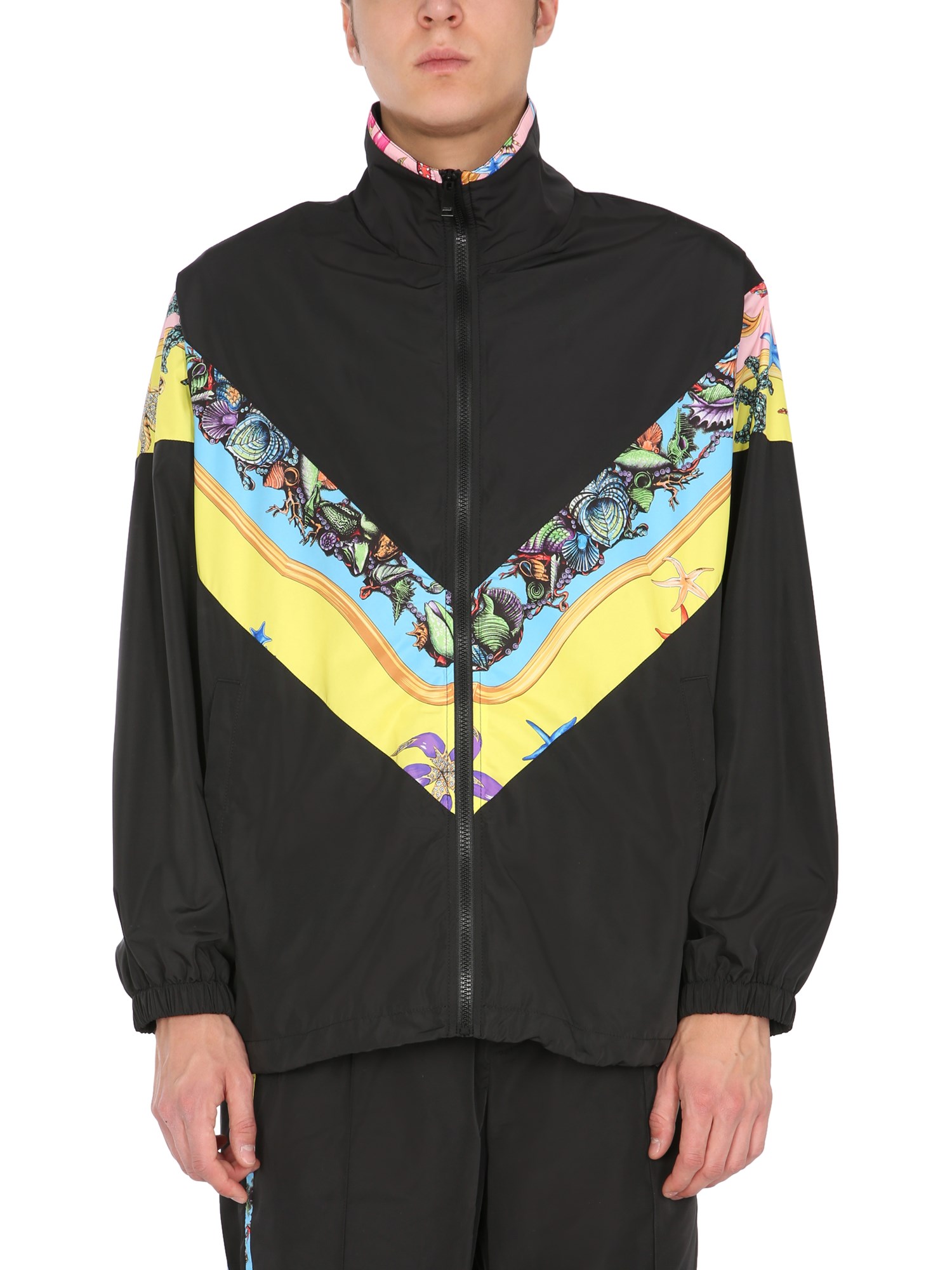 versace printed jacket