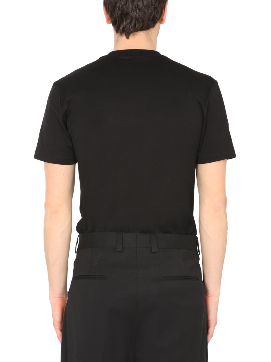 VERSACE ブラック スウェット TAYLOR FIT レターV エンブレム スウェットシャツ ブラック,ゴールド