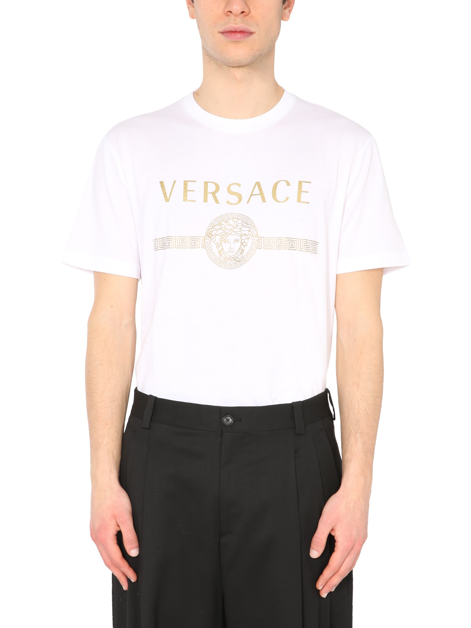 Versace Crew Neck T-shirt In White