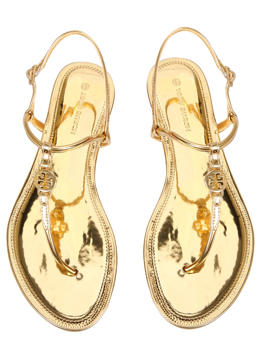 TORY BURCH EMMY SANDALS WITH LOGO Eleonora Bonucci