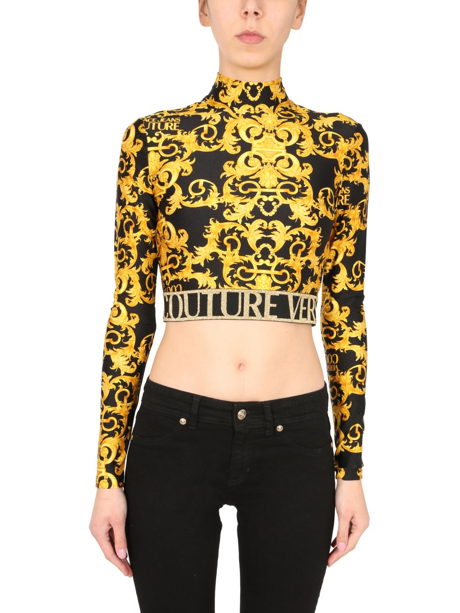 Versace store cropped top