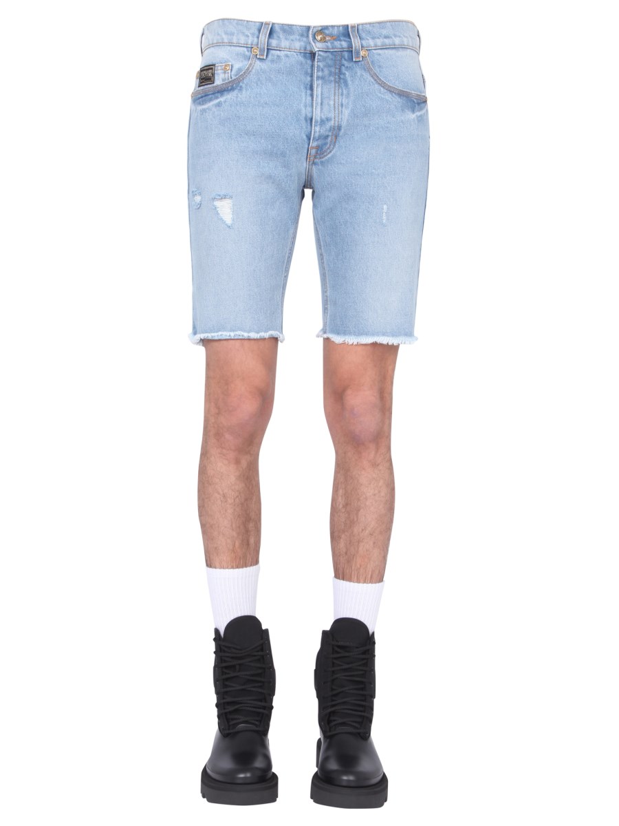 Versace store jeans shorts