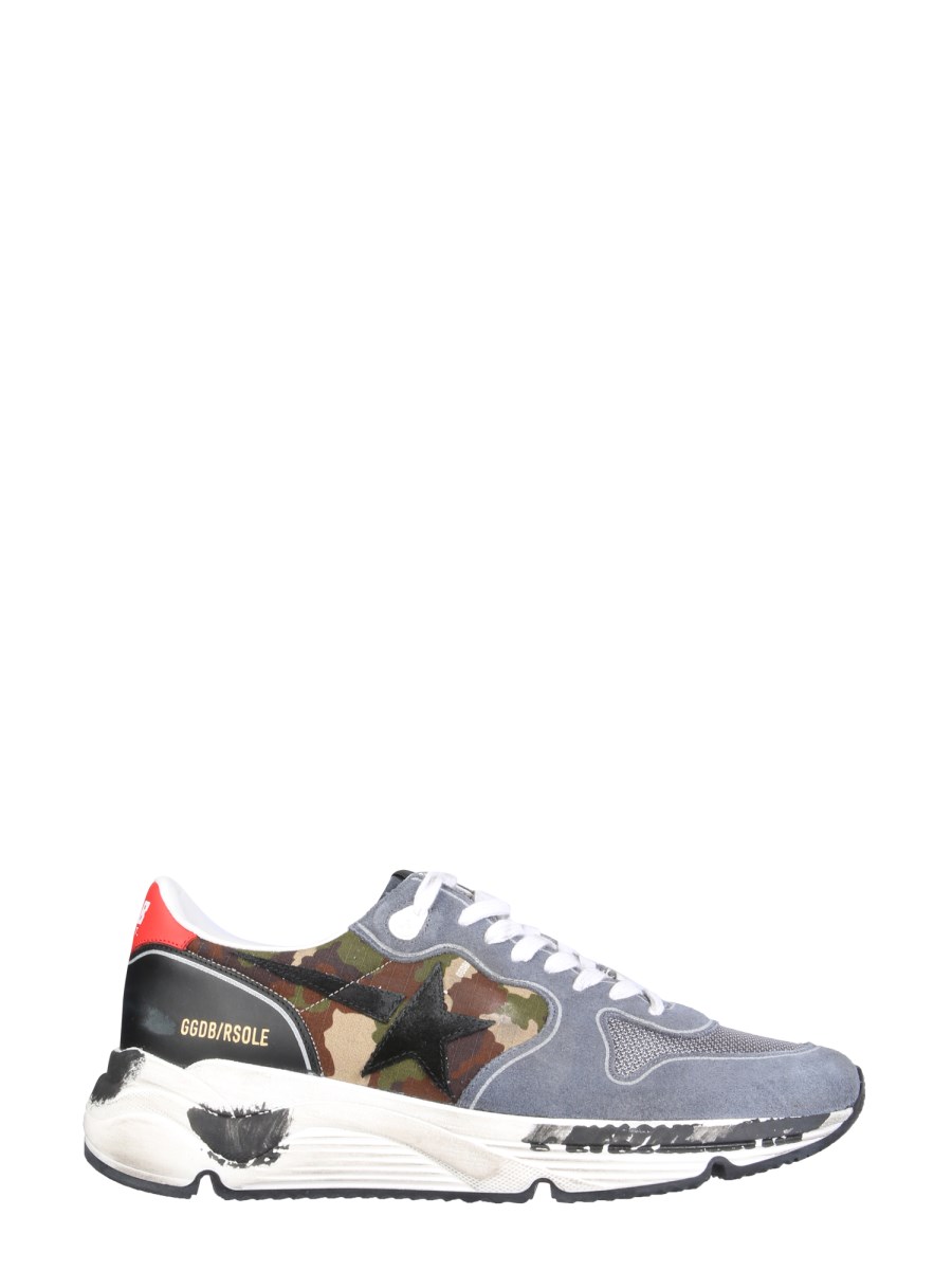 GOLDEN GOOSE CAMOUFLAGE RUNNING SOLE SNEAKERS WITH NYLON INSERTS Eleonora Bonucci