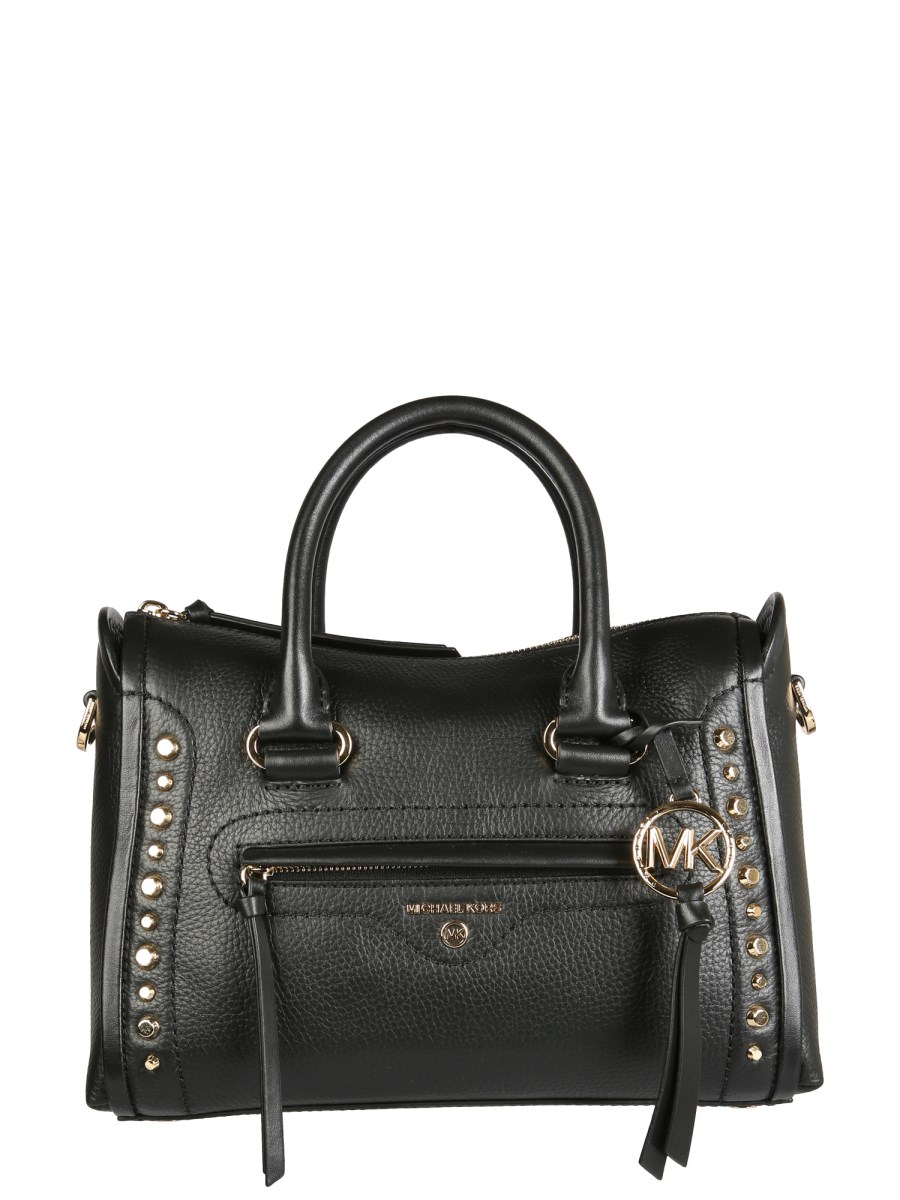 MICHAEL BY MICHAEL KORS - SMALL CARINE HAMMERED LEATHER BAG WITH STUDS -  Eleonora Bonucci