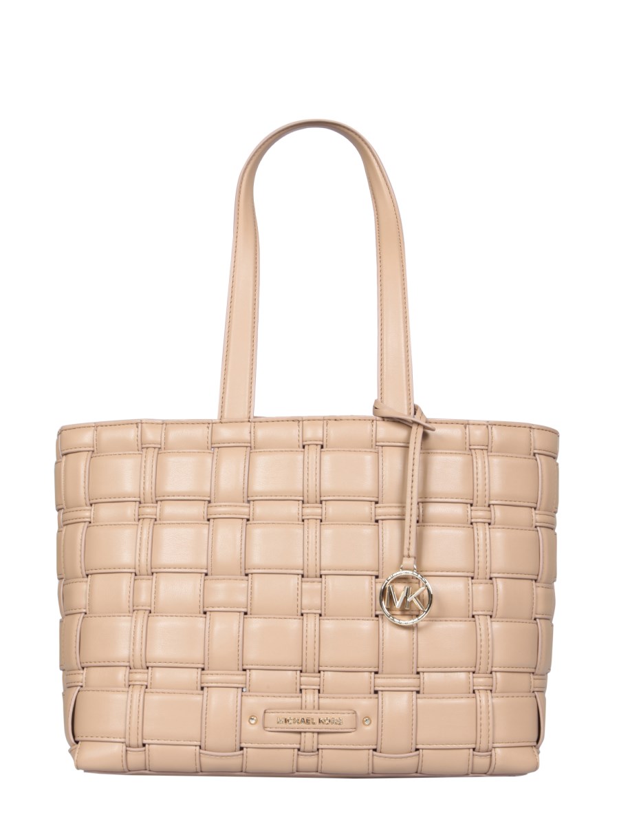 Michael kors woven on sale tote