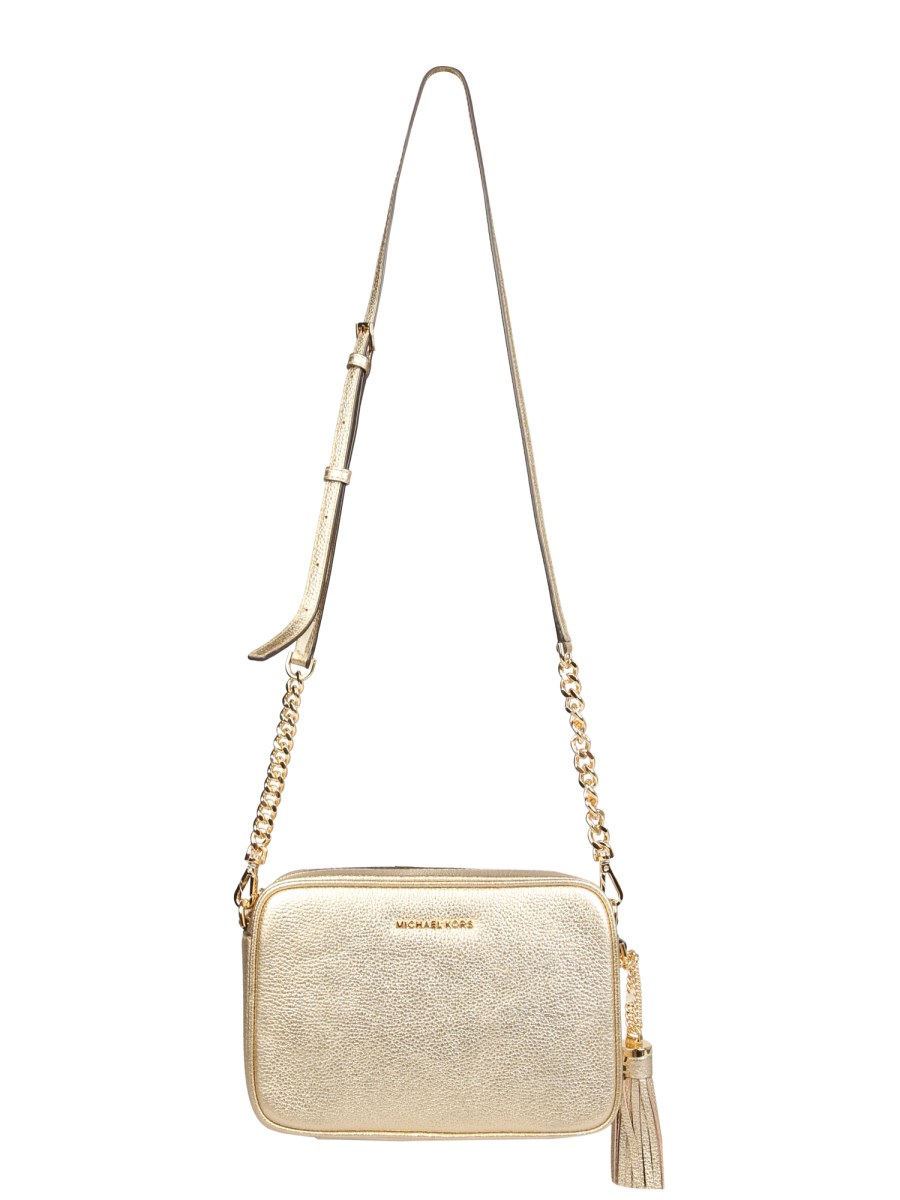 Michael kors ginny metallic leather online crossbody