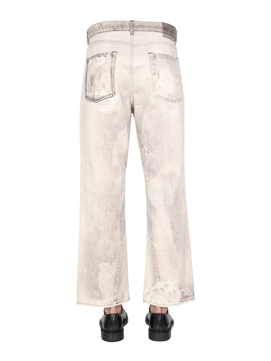 OUR LEGACY - COTTON DENIM JEANS WITH DIGITAL PRINT - Eleonora Bonucci