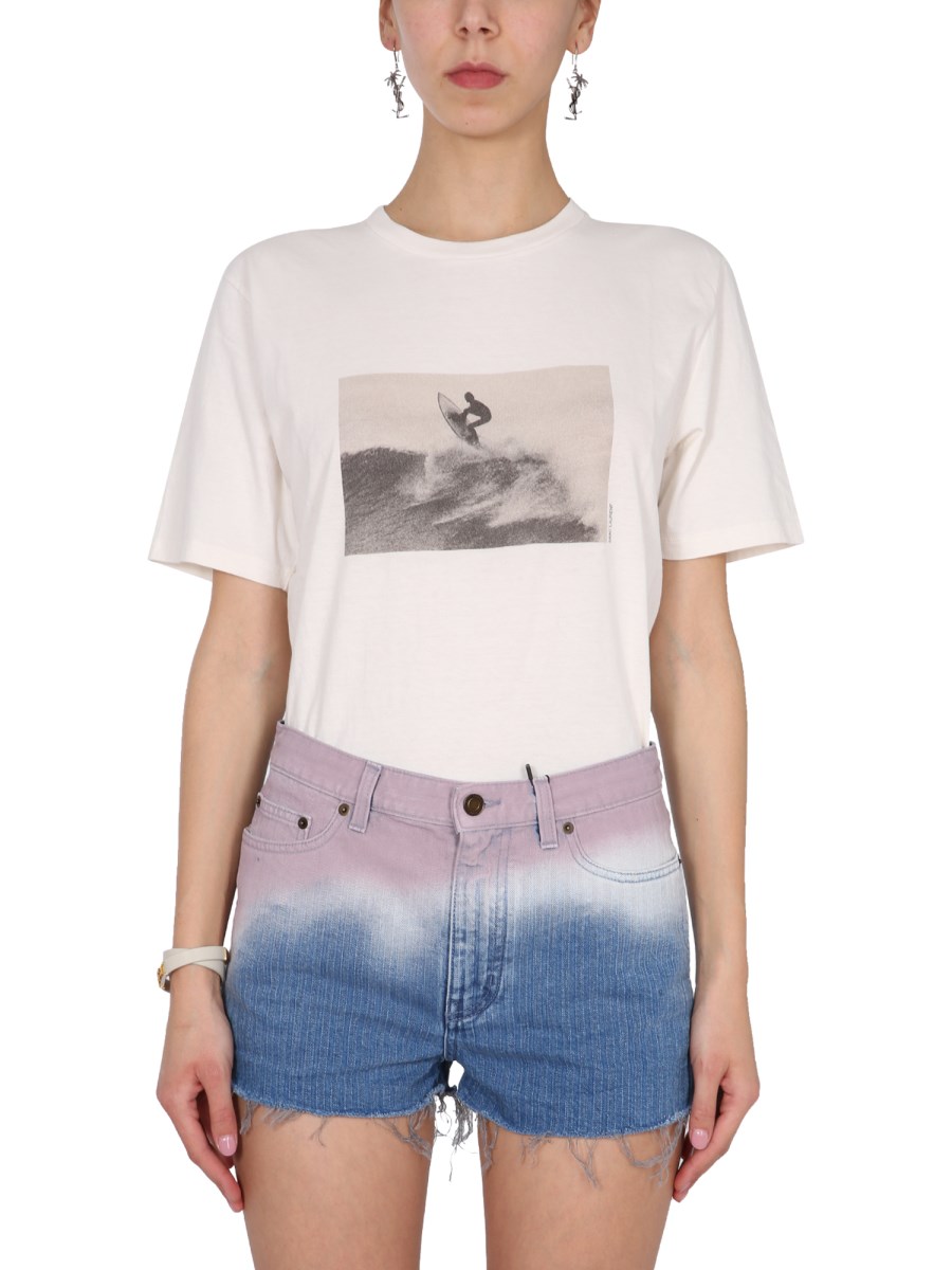 メンズsaint laurent surfer Tシャツ - Tシャツ/カットソー(半袖/袖なし)