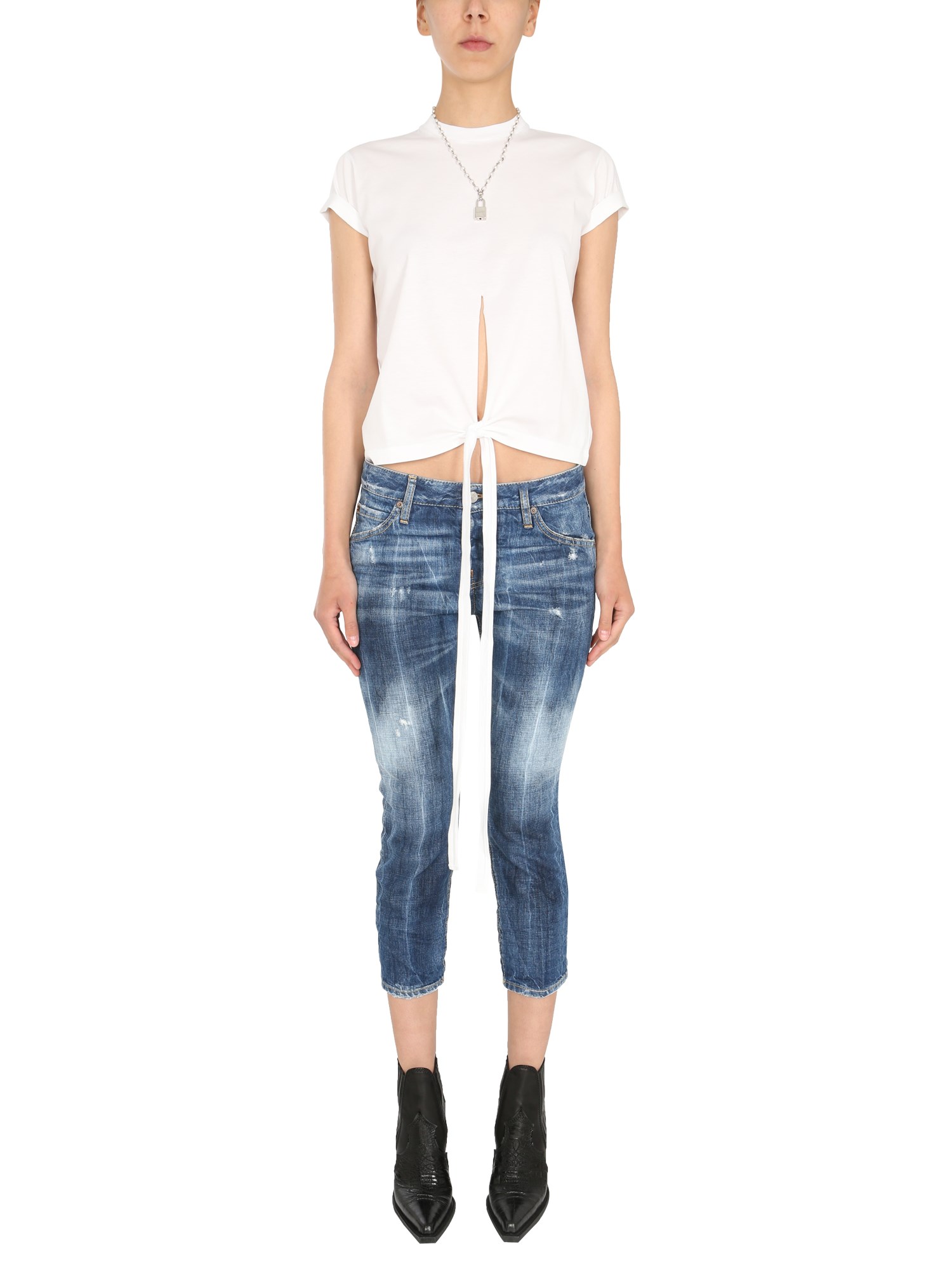 Dsquared2 "toronto" T-shirt In White