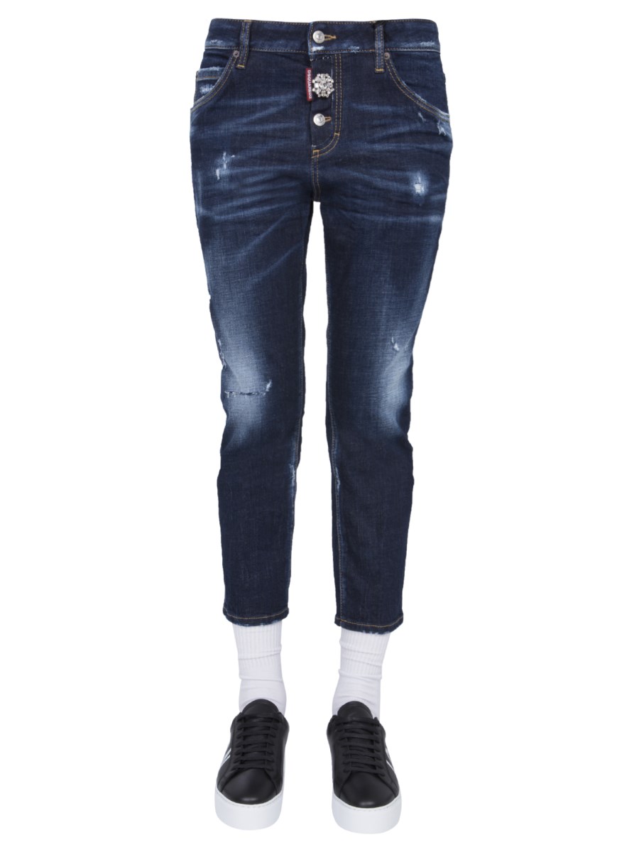 Dsquared cool girl cropped sales jeans