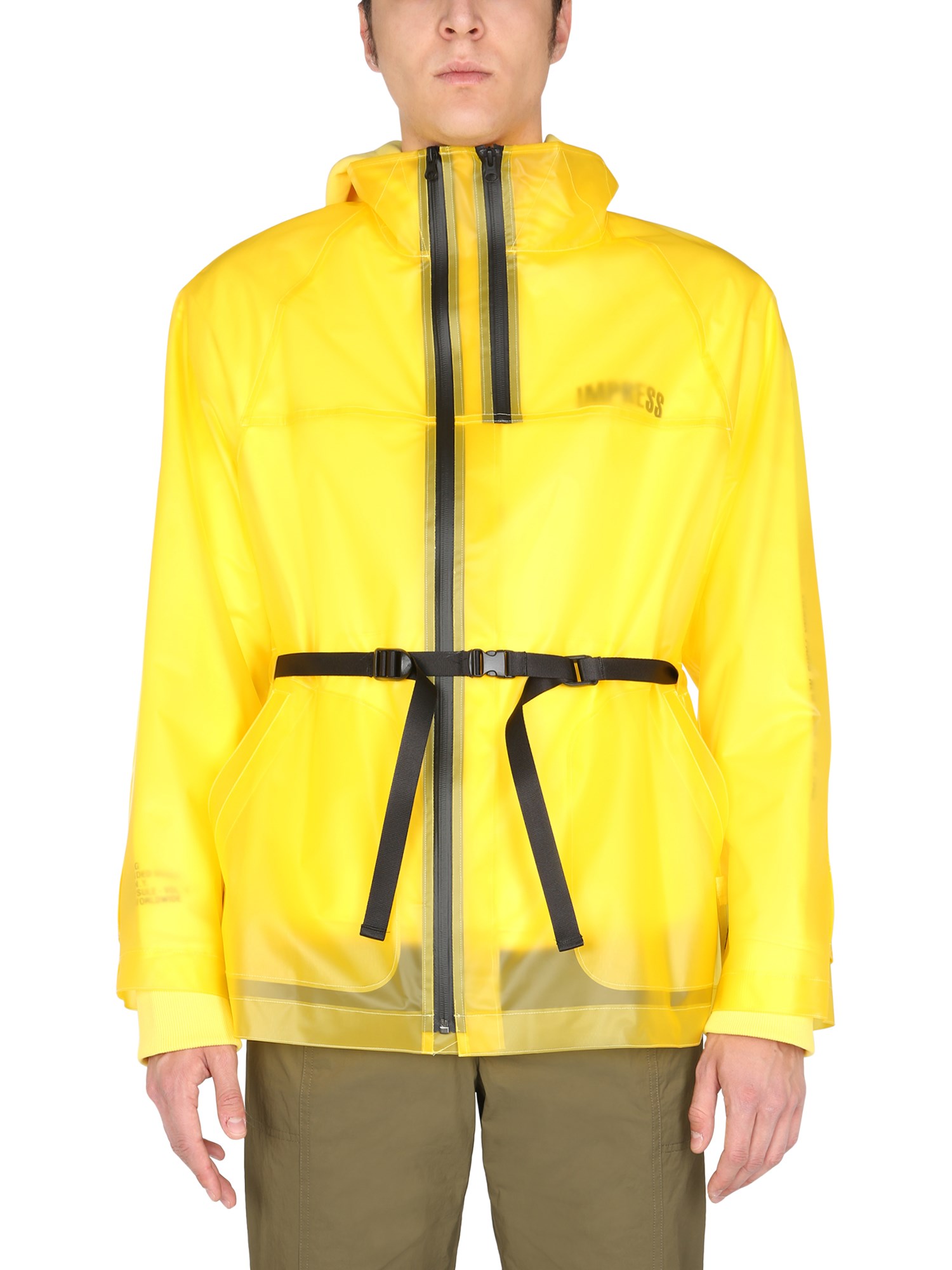 Shop Helmut Lang "tech" Jacket In Yellow