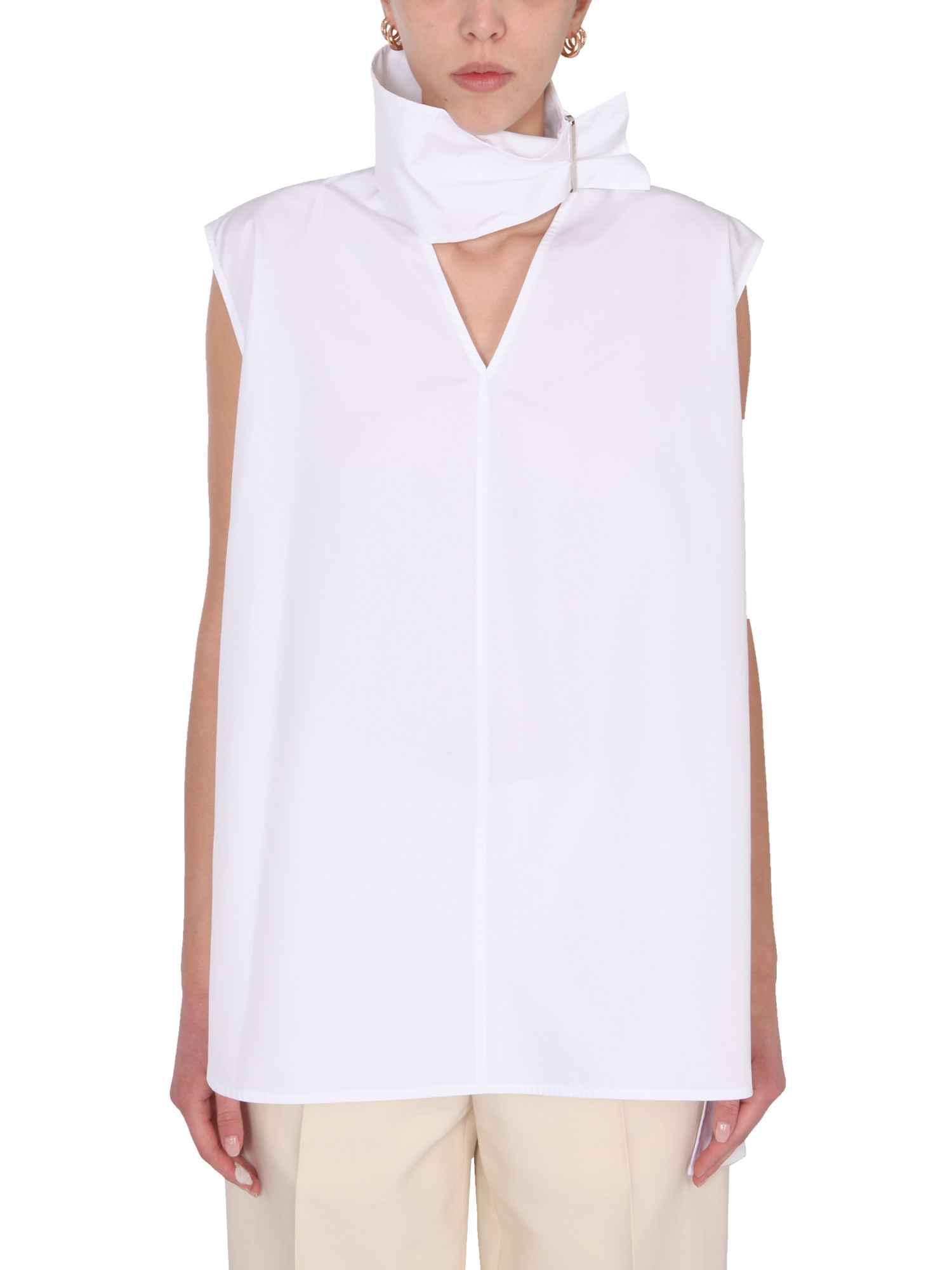 jil sander sleeveless top