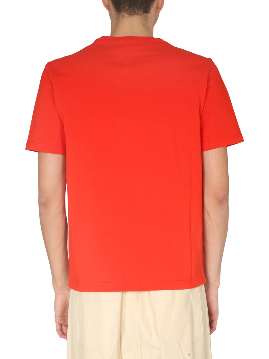 BOTTEGA VENETA - CREW NECK LIGHT SUNRISE COTTON T-SHIRT