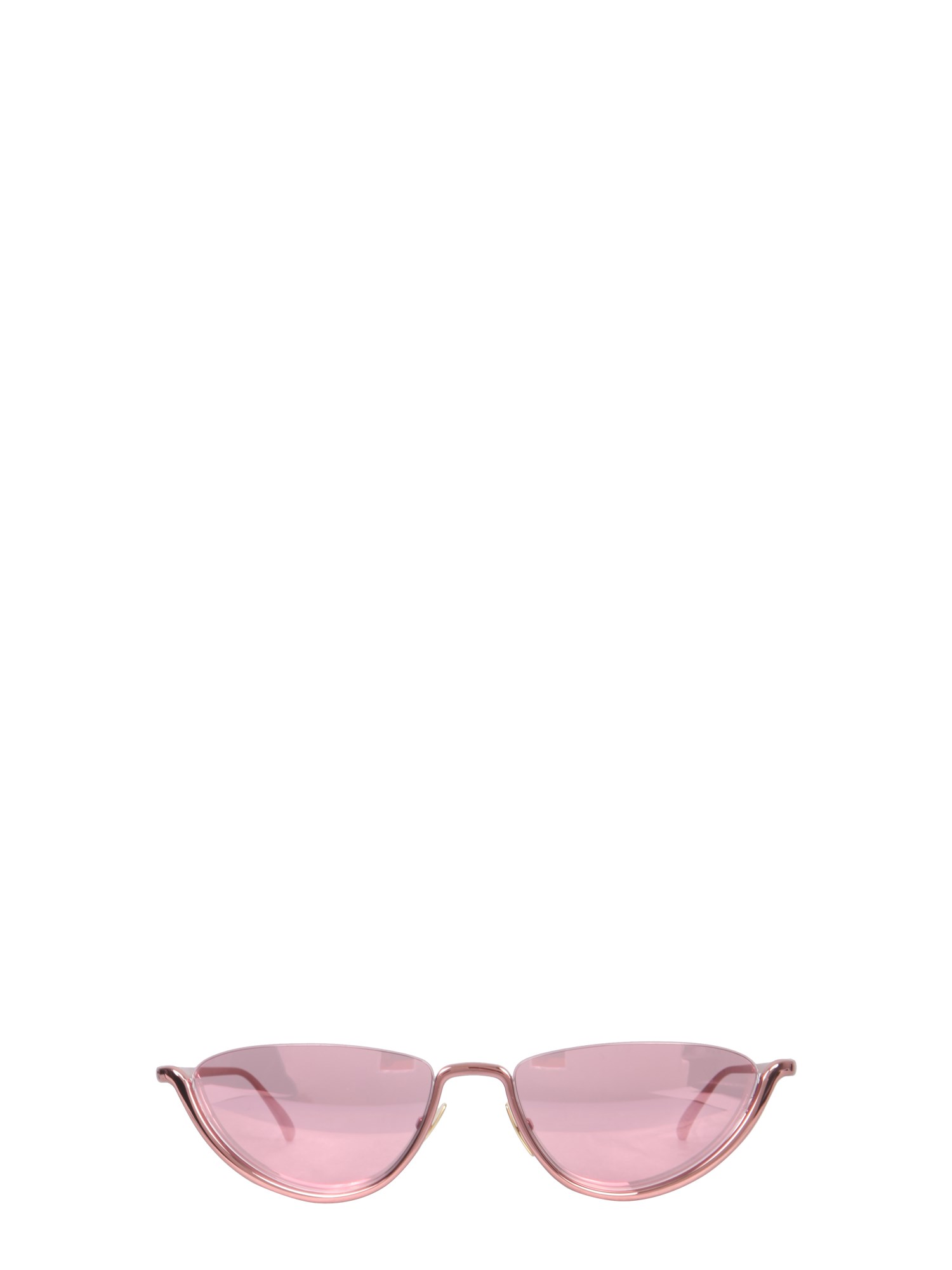bottega veneta sunglasses with metal half-frame