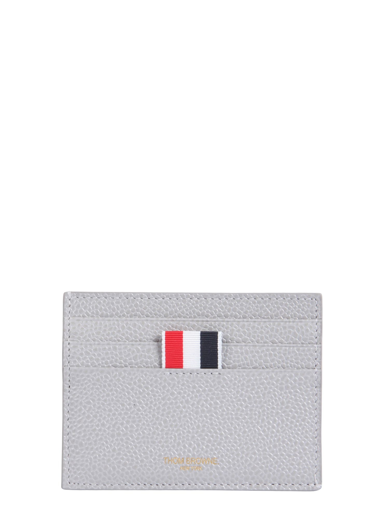 THOM BROWNE LEATHER CARD HOLDER,197508