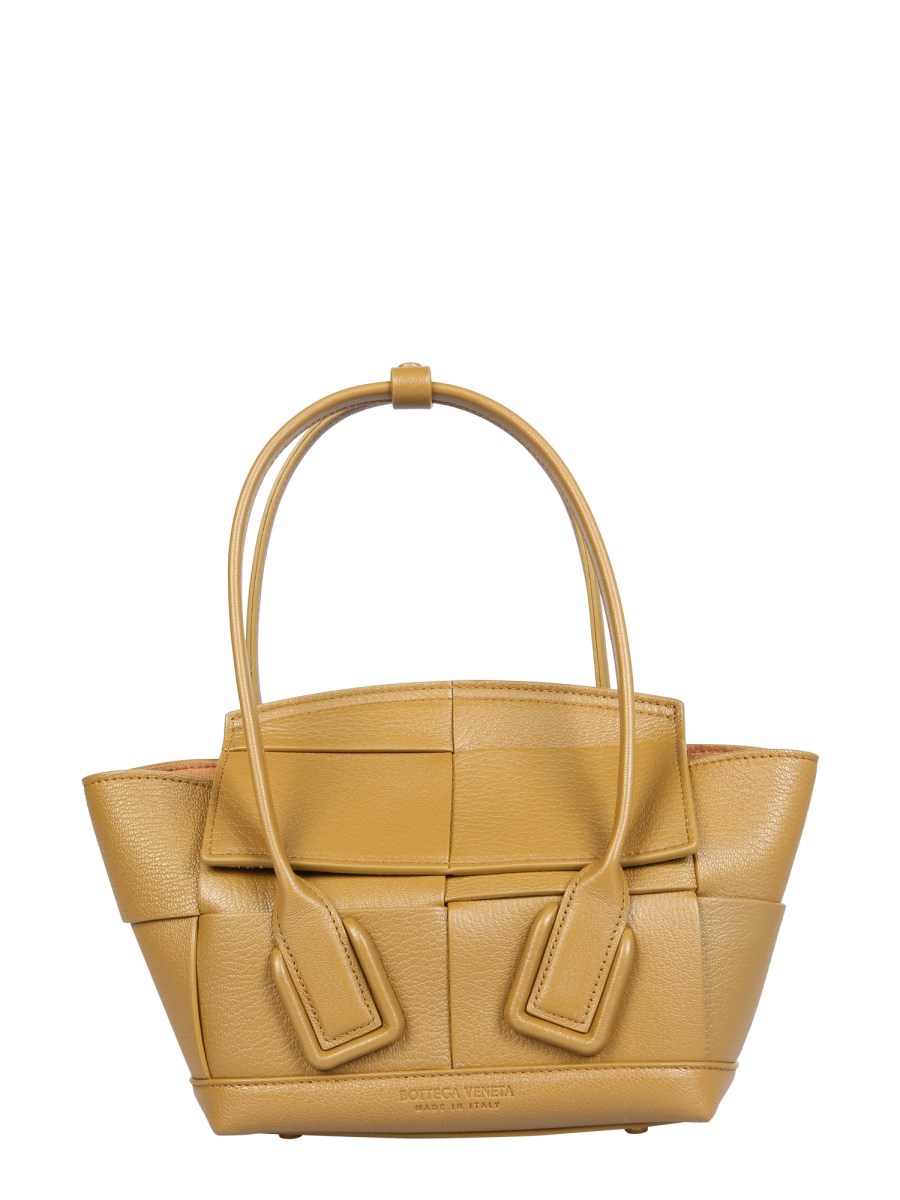BOTTEGA VENETA - MINI LEATHER ARCO BAG WITH MAXI BRAIDED