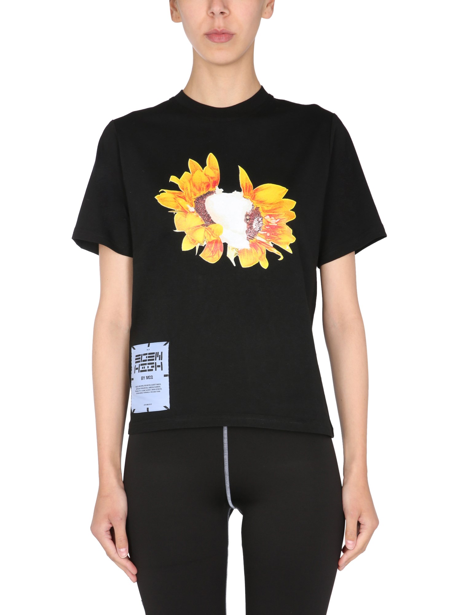 mcq fascinated flowers t-shirt