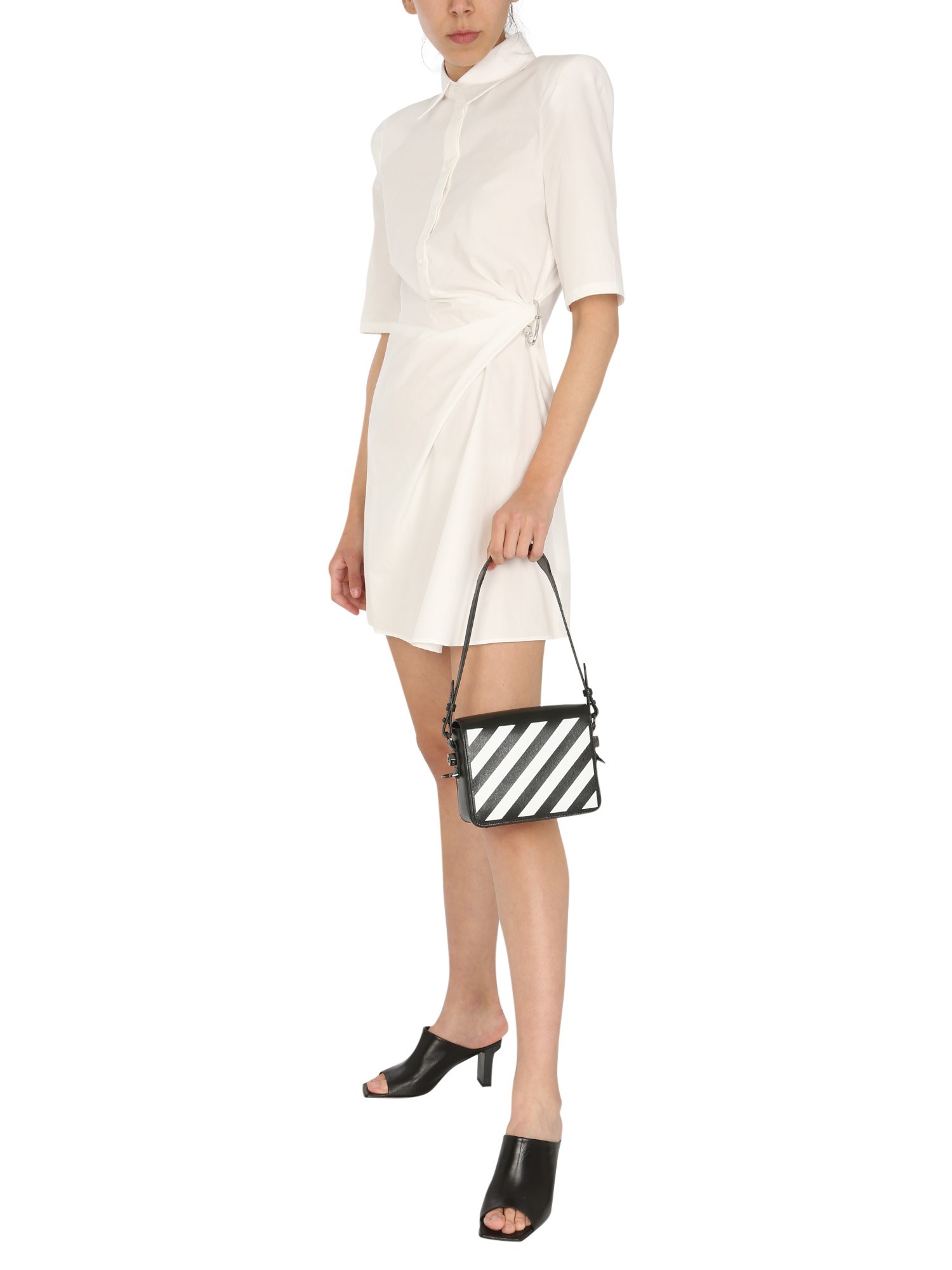 Off-white Chemisier Dress In White