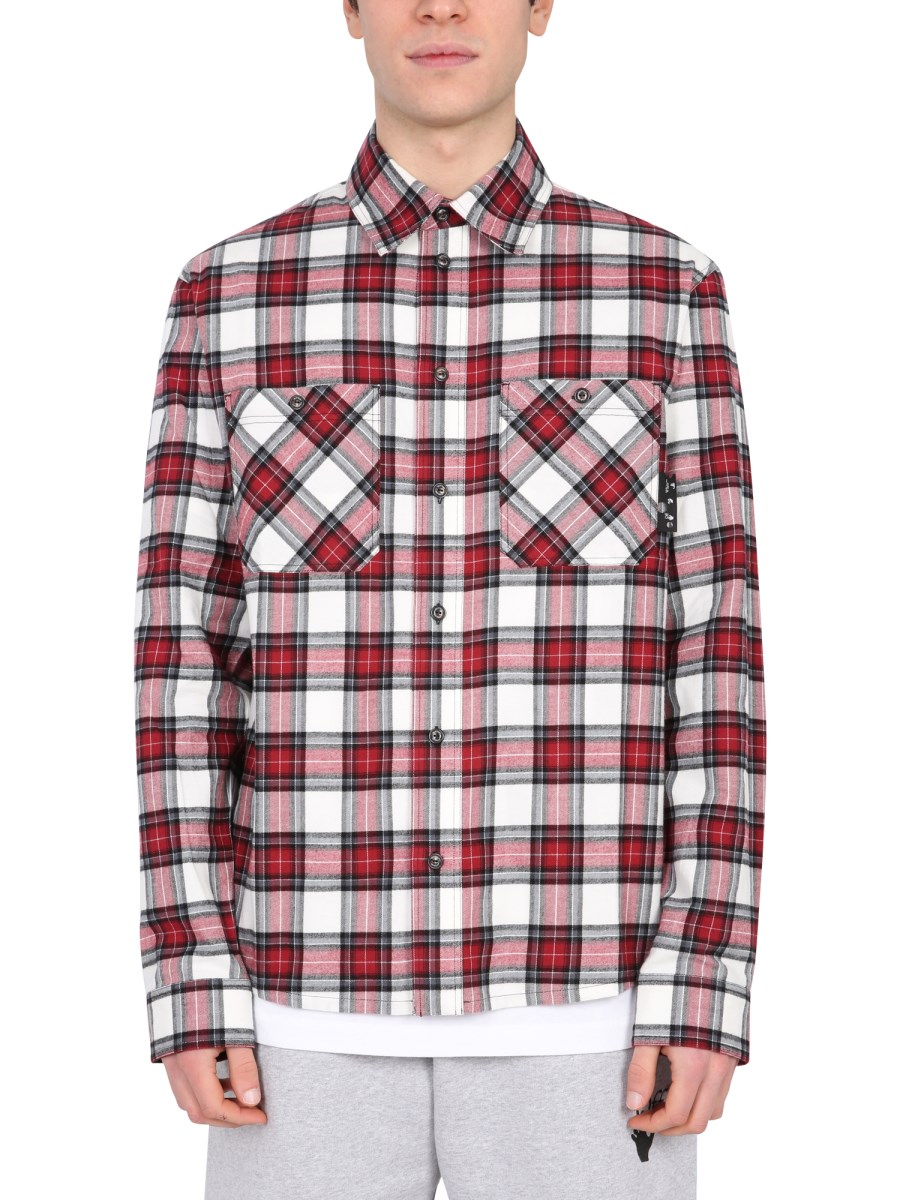 Off white check outlet shirt