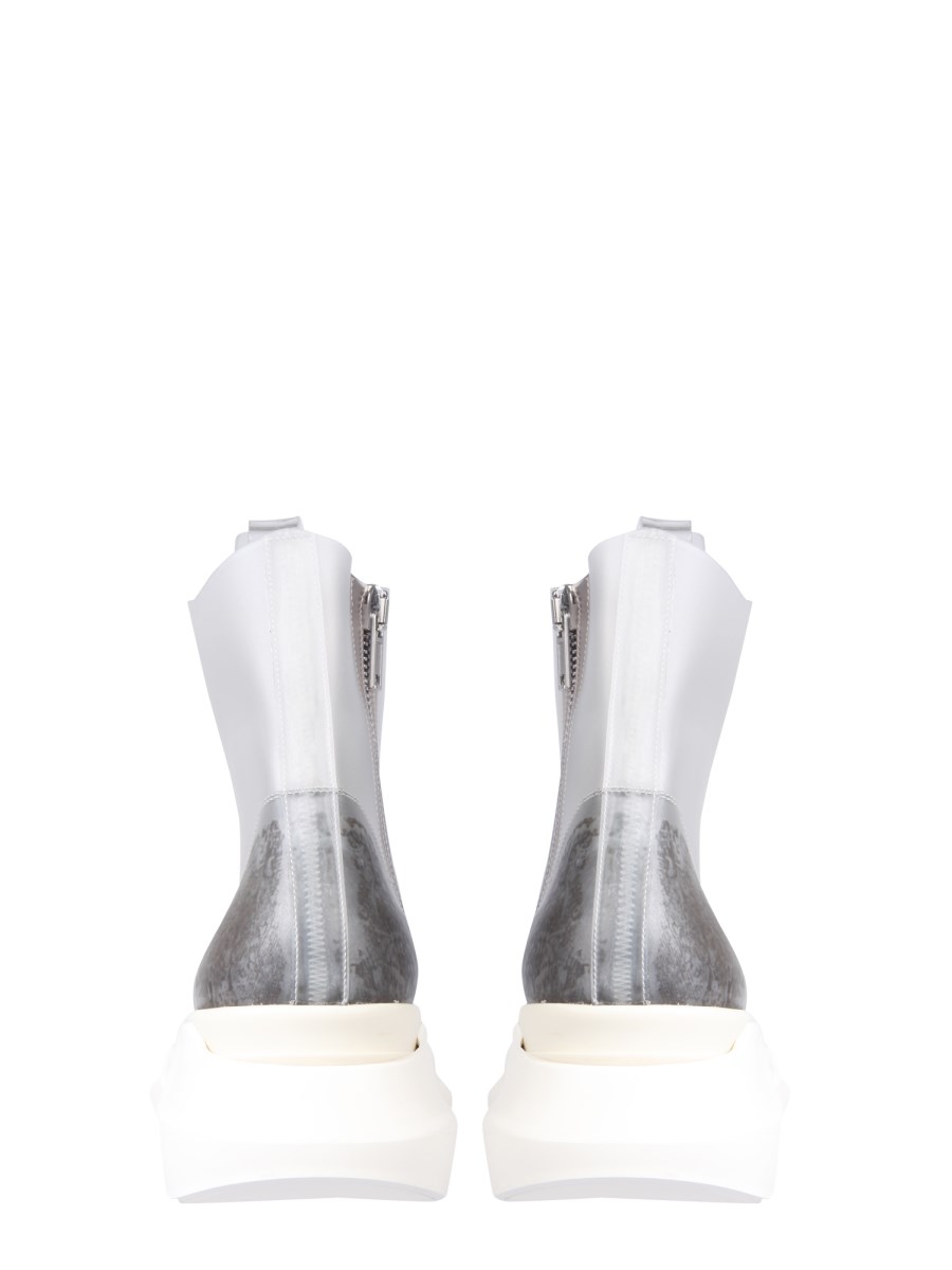 RICK OWENS DRKSHDW - TALL TRANSPARENT PVC ABSTRACT SNEAKERS RICK OWENS DRKSHDW - TALL TRANSPARENT PVC ABSTRACT SNEAKERS