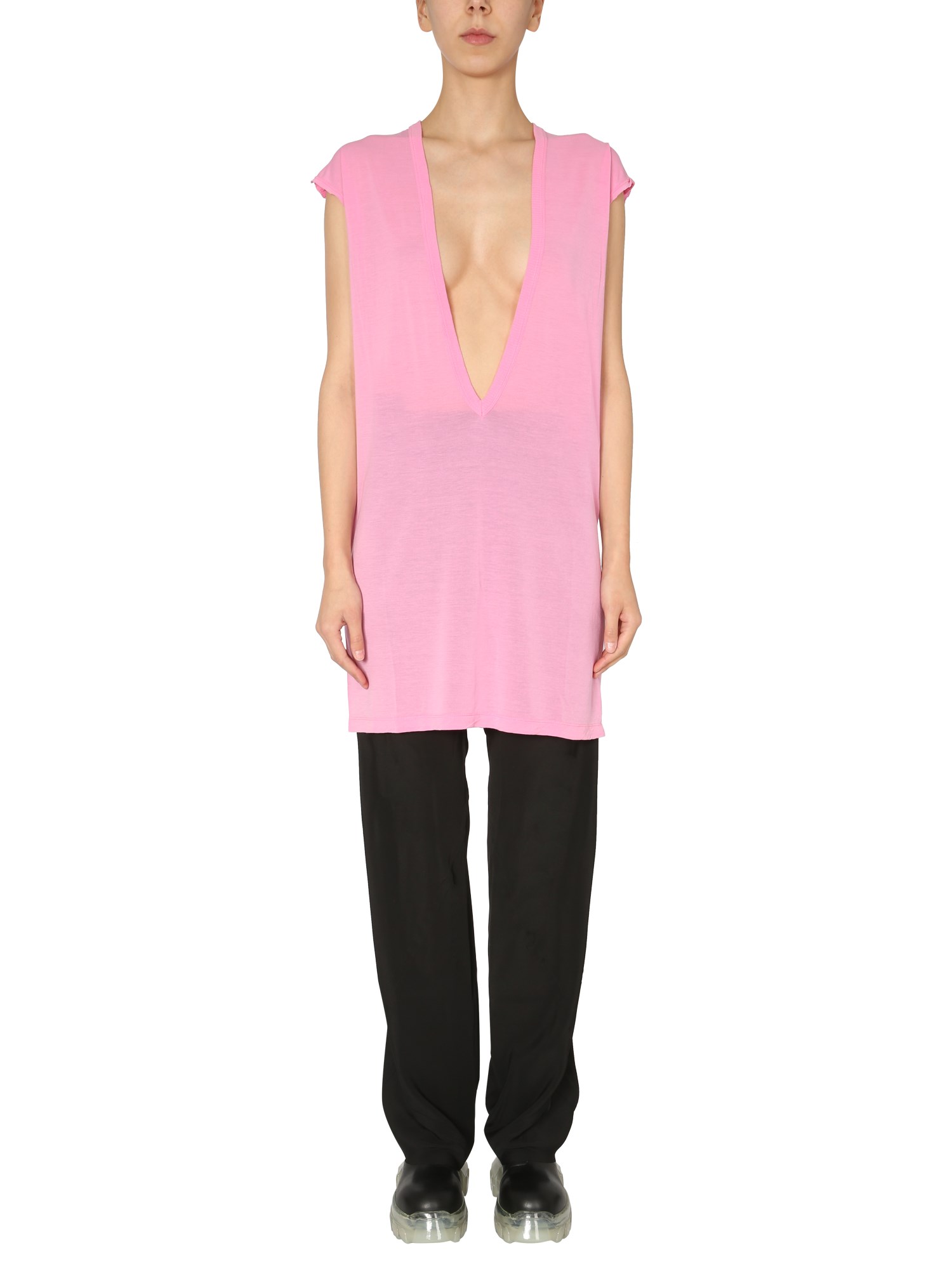 rick owens dyan mixed silk tank top