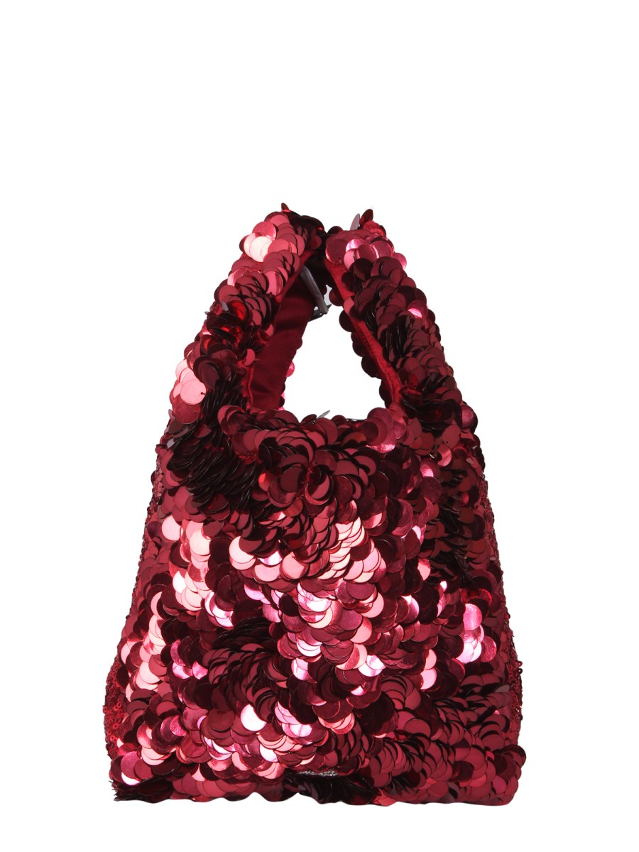 ANYA HINDMARCH - MINI BRANDS KETCHUP TOTE SEQUINS BAG - Eleonora 