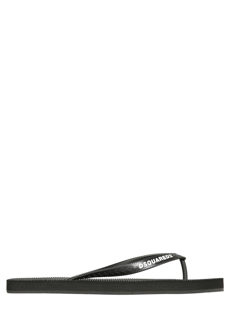 Dsquared flip best sale flops mens