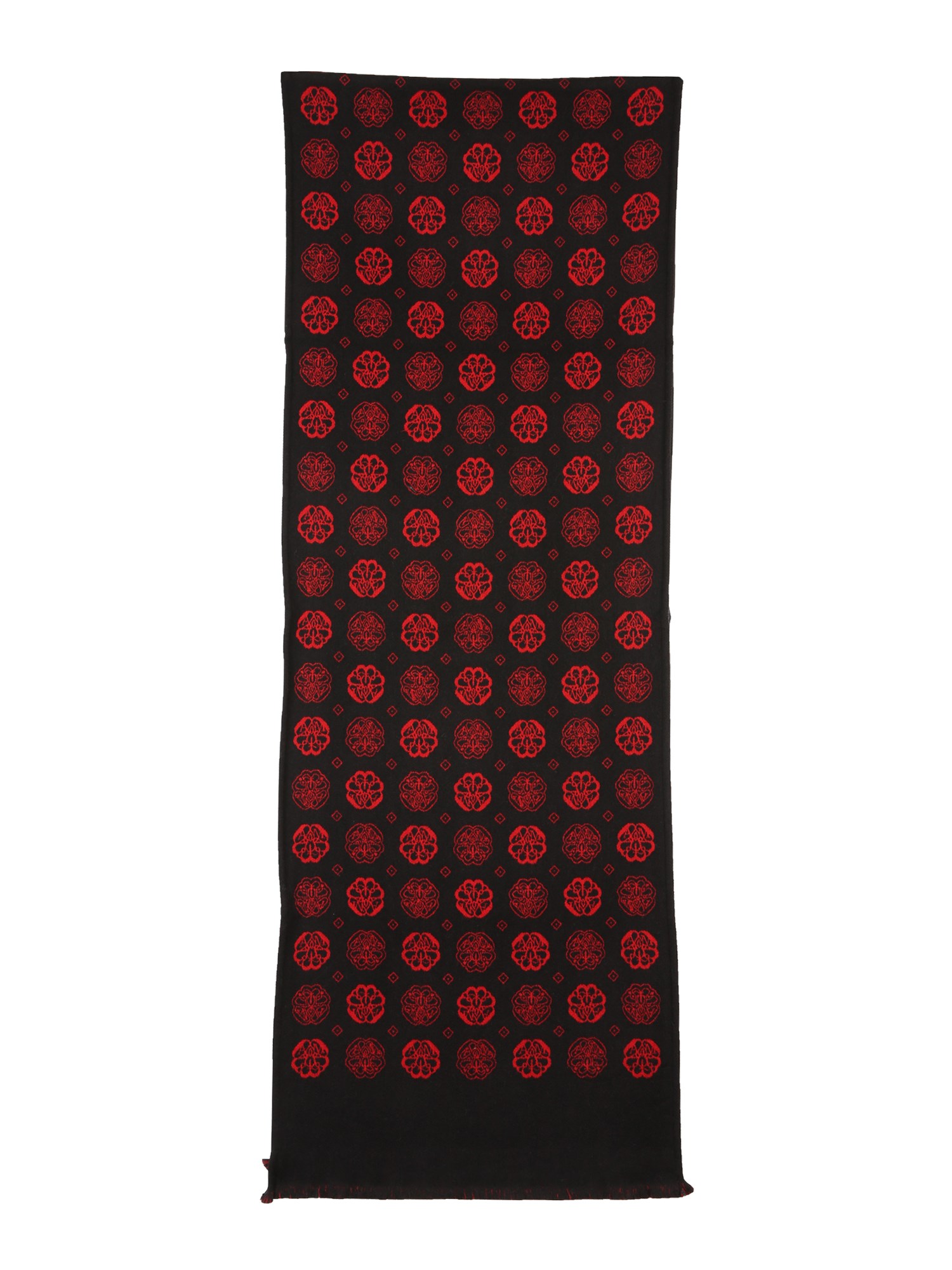 alexander mcqueen scarf with jacquard pattern