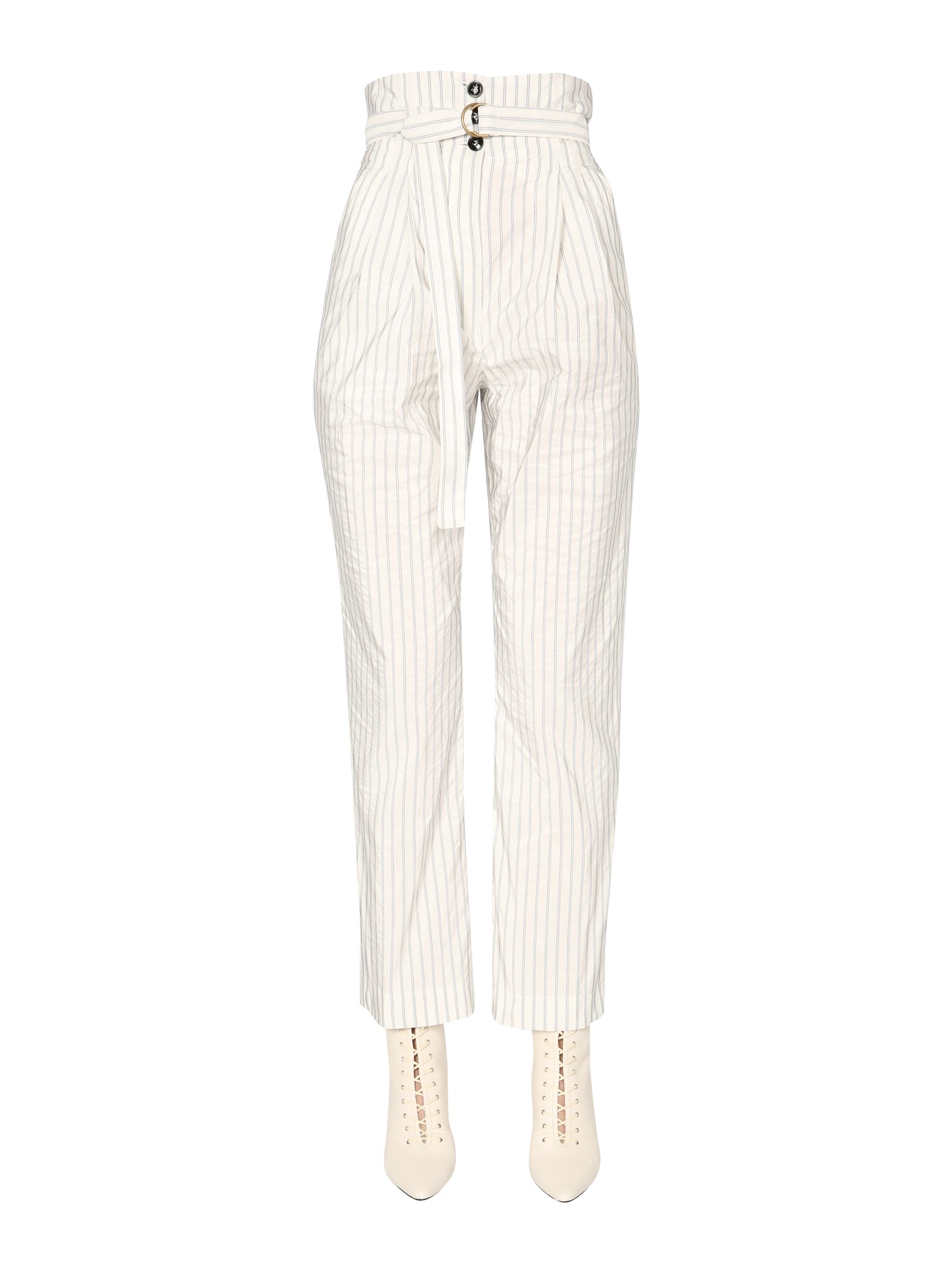 Shop Philosophy Di Lorenzo Serafini Taffeta Trousers In White