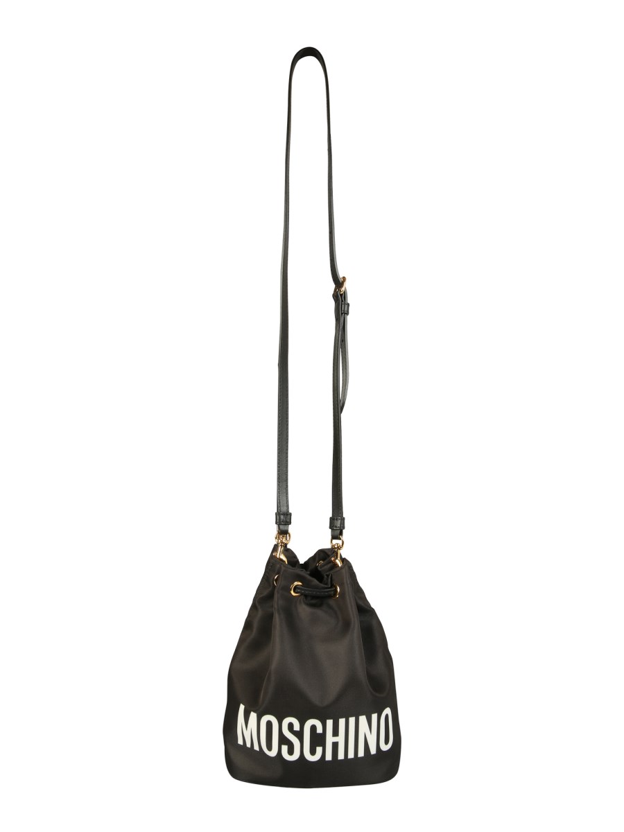 MOSCHINO ITALIAN NYLON TEDDY BEAR BUCKET BAG Eleonora Bonucci